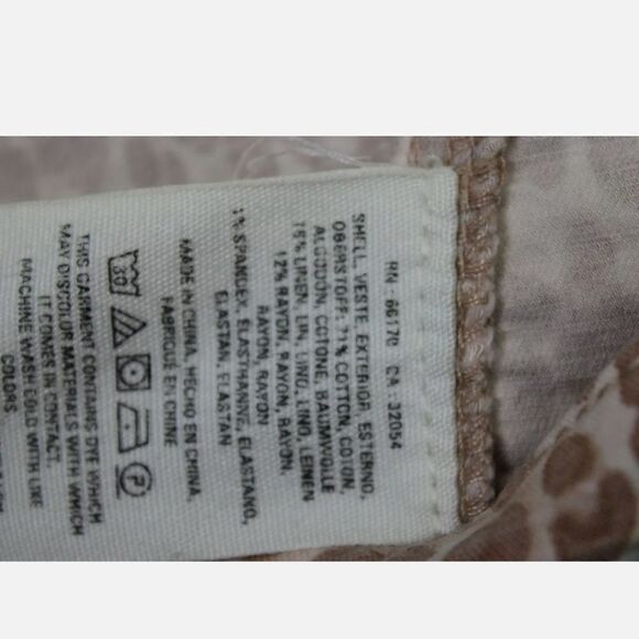 Anthropologie The Wanderer Cheetah Utility Pant WOMEN'S SIZE 27 TAN LEOPARD - Picture 8 of 9